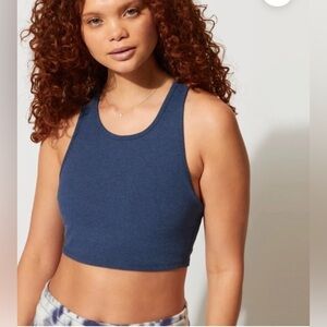 Threads 4 Thought Kensi Rib Blue Sports Bra Size Large NEW